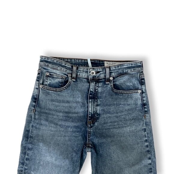 rag & bone  NINA HIGH- RISE ANKLE FLARE jeans size 27 - Picture 2 of 6